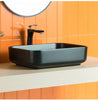 Bathroom Counter Top Wash Basin Wall Mount Ceramic Cloakroom Sink Black UK