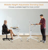 Standing Laptop Desk Sit to Stand Workstation Ergonomic Computer Table 4 Wheels