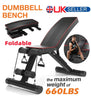 Weight Bench Adjustable Foldable Strength Training Full Body Workout Incline Gym