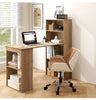 Computer Desk Wooden PC Laptop Table Writing Workstation 6-Tier Storage Shelves