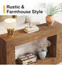 47 Inch Farmhouse Console Table, Narrow Wooden Entryway Sofa Table for Hallway