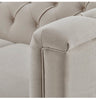 Dusk Chesterfield Stone Matte Velvet & Ash Wood Quilted 3 Seater Sofa RRP £899