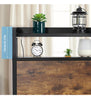 Double Size Bed Frame Metal Bed Platform LED Lights Headboard & 4 Storage Drawer