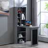 WestWood Computer Desk With Shelves Study Table Office Space Saving Foldable