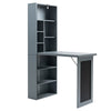 WestWood Computer Desk With Shelves Study Table Office Space Saving Foldable