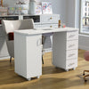 Manicure Table Nail Beauty Salon Station Technician Storage Desk+Dust Collector
