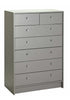 Seville 5 Drawer Chest - Grey Oak Effect