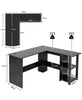 L-Shaped Corner Computer Desk PC Table Writing Desk Workstation Home Office