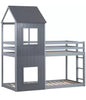 Wooden Bunk Beds Treehouse Bed Frame 3FT Single Cabin Kids Sleeper House Canopy