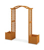 Wooden Garden Arch Large Rose Trellis Pergola Arbour Climbing Decor with Planter