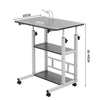 Folding OverBed Table Tray Adjustable Mobility Aid Chair PC Laptop Storage Shelf