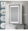 800mm LED illuminated Bathroom Mirror Cabinet Demister Shaver Socket Wall Mount