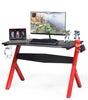 Game Gaming Computer Desk Workstation Ergonomic PC Racing Table W/ Mouse Pad