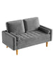2 / 3 Seater Velvet Sofa Modern Couch Love Seat Settee for Apartment Home Room