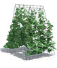 2-Piece Green Cucumber Garden Trellis A-Frame Grow Support for Climbing Plant