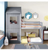 Bunk Beds Cabin Canopy Wooden Bed Frame 3FT Single Kids Children High Sleeper