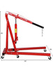 2 Ton Hydraulic Folding Engine Crane Stand Hoist lift Jack Lifting Garage Wheels