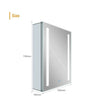 LED Mirror Cabinet Wall Mounted Storage Bathroom Cupboard Demister Sensor Switch