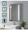 LED Mirror Cabinet Wall Mounted Storage Bathroom Cupboard Demister Sensor Switch