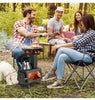 Portable Wood Burning Stove Wood Camping Stove Heater with 2 Cooking Positions