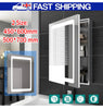 Bathroom Mirror Cabinet With LED Shaver Socket Demister Illuminated 600/700mm UK