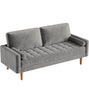 2 / 3 Seater Velvet Sofa Modern Couch Love Seat Settee for Apartment Home Room
