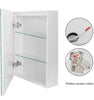 LED Mirror Cabinet Wall Mounted Storage Bathroom Cupboard Demister Sensor Switch