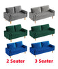 2 Seater 3 Seater Velvet Sofa Modern Couch Love Seat Settee Room Apartment Home