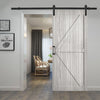 Sliding Barn Door Closet for Single Wood Door 6-7FT / Door with Track Kit Use