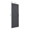 Wood Barn Door Sliding Door Divider Hardware Kit 6-7FT / Door with Track Kit Use