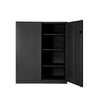 Metal Cupboard Storage Cabinet with 2 Doors for Office Laundry Workshop Garage