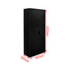 Metal Cupboard Storage Cabinet with 2 Doors for Office Laundry Workshop Garage