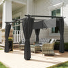 3 x 3(m) Metal Pergola with Retractable Roof and Sidewalls, UPF30+ Refurbished
