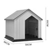 XL Plastic Dog Kennel Pet House Garden Indoor Outdoor Animal Shelter Bed+Door