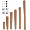 4X Wood Table Legs Tapered Square Oak Beech Table Chair Stool Chest Sofa 9 Size