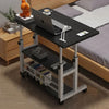 Height Adjustable Mobile Laptop Table Over Sofa Bed Computer Desk Lap Tray Stand
