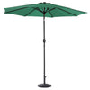 XL 3M Round Outdoor Parasol Tiltable Canopy Garden Patio Umbrella Sun Shelter