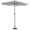 XL 3M Round Outdoor Parasol Tiltable Canopy Garden Patio Umbrella Sun Shelter