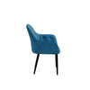SET OF 4 ANIKA MODERN VELVET DINING CHAIR PADDED SEAT METAL LEGS KITCHEN