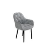 SET OF 4 ANIKA MODERN VELVET DINING CHAIR PADDED SEAT METAL LEGS KITCHEN