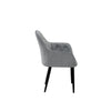 SET OF 4 ANIKA MODERN VELVET DINING CHAIR PADDED SEAT METAL LEGS KITCHEN