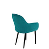 SET OF 4 ANIKA MODERN VELVET DINING CHAIR PADDED SEAT METAL LEGS KITCHEN