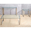 Tempered Glass Side Table Cocktail Center Coffee Console End Table Square Legs