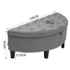 Bedroom Footrest Ottoman Window Seat Bed Side Stool Modern Pouffe Seat Stool