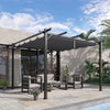 3x3(m) Pergola Gazebo Awning Canopy Garden Sun Shade Shelter Aluminium