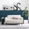 Teddy Velvet Upholstered Post Modern 2 Seater Sofa