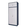Extra Tall 225cm Storage Cabinet Lockable Steel Garage Office Workshop Cupboard