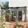 3 x 3(m) Metal Pergola with Retractable Roof and Sidewalls, UPF30+ Refurbished