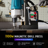 Portable Electric Magnetic Drill 1100W 12000N 2"Depth 40 mm Boring Dia w 11 Bits