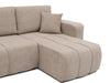 U-Shaped Corner Sofa Bed Symmetrical with Storage Velour Fabric FURYN U